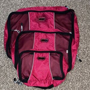 Ebags Packing Cubes set of 3 red